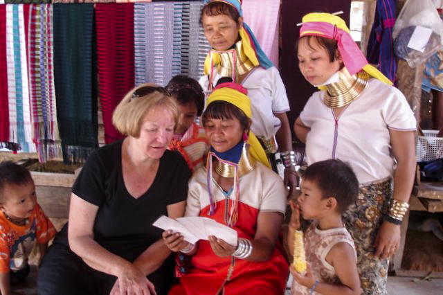 Beryl together with Kayan friends of hers