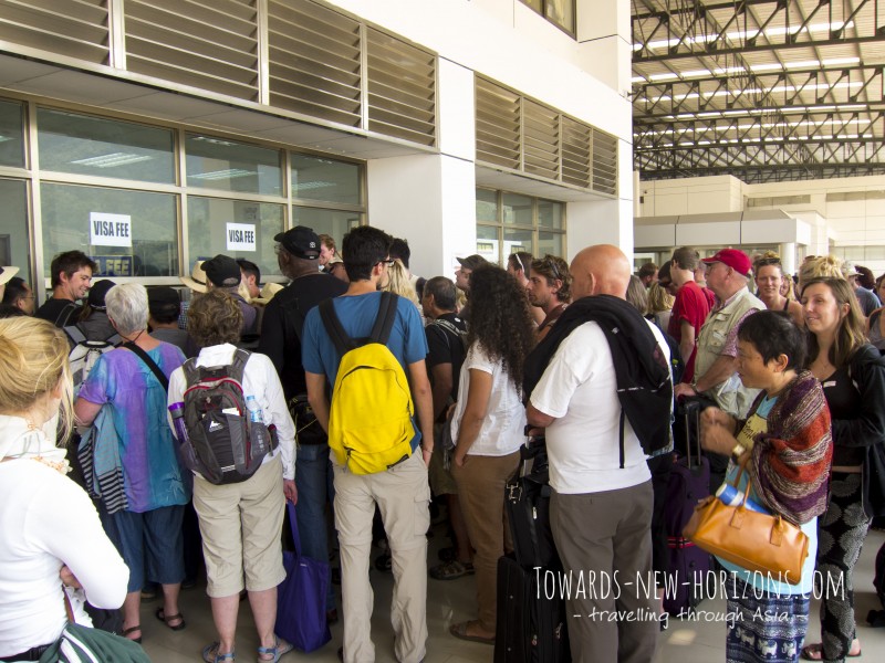 The Passport Tombola at the Border in Laos